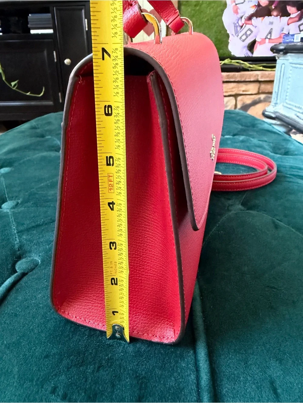 Kate Spade Darcy Red Top-Handle Purse - Picture 9 of 10